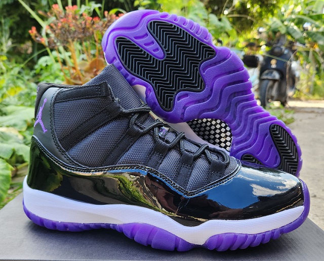 Air Jordan 11 Retro Black Purple - Click Image to Close